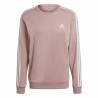 Sweat sans capuche homme Adidas Essentials French Terry 3 Stripes Rose