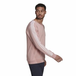 Sweat sans capuche homme Adidas Essentials French Terry 3 Stripes Rose