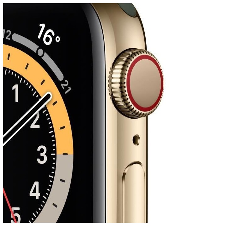 Apple Watch Series 6 GPS + Cellular, 40mm Boîtier en Acier Inoxidable