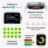 Apple Watch Series 6 GPS + Cellular, 40mm Boîtier en Acier Inoxidable Or avec Bracelet Sport Vert de Chypre