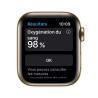 Apple Watch Series 6 GPS + Cellular, 40mm Boîtier en Acier Inoxidable Or avec Bracelet Sport Vert de Chypre