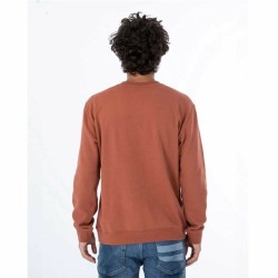 Sweat sans capuche homme Hurley One&Only Solid Marron