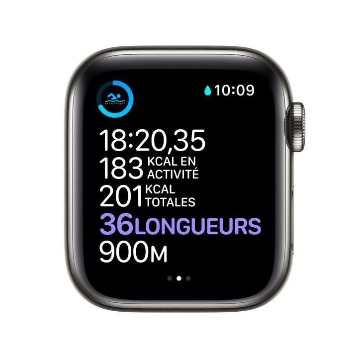 Apple Watch Series 6 GPS + Cellular, 40mm Boîtier en Acier Inoxidable