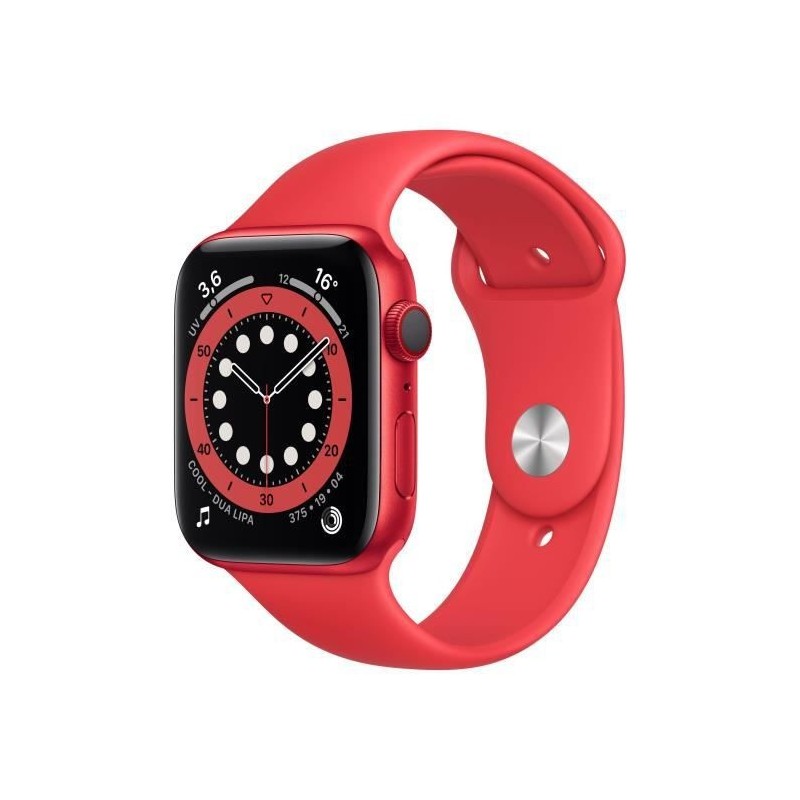 Apple Watch Series 6 GPS + Cellular, 44mm Boîtier en Aluminium PRODUCT(RED) avec Bracelet Sport PRODUCT(RED)