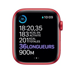 Apple Watch Series 6 GPS + Cellular, 44mm Boîtier en Aluminium PRODUCT(RED) avec Bracelet Sport PRODUCT(RED)