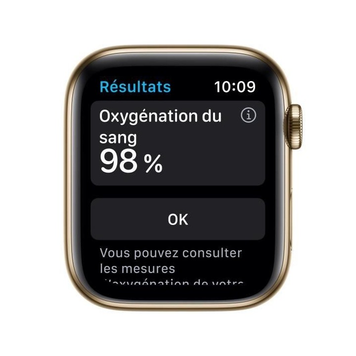 Apple Watch Series 6 GPS + Cellular, 44mm Boîtier en Acier Inoxidable