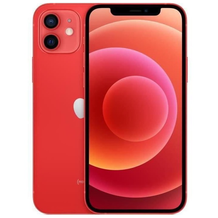 APPLE iPhone 12 64Go (PRODUCT)RED- sans kit piéton