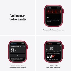 Apple Watch Series 7 GPS + Cellular - 41mm - (PRODUCT)RED Boîtier Aluminium - Bracelet (PRODUCT)RED Sport