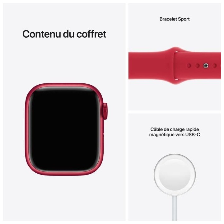 Apple Watch Series 7 GPS + Cellular - 41mm - (PRODUCT)RED Boîtier Alu