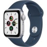 Apple Watch SE GPS 2021 - 40mm - Boitier Silver Aluminium - Bracelet Sport Abyss Blue