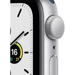 Apple Watch SE GPS 2021 - 40mm - Boitier Silver Aluminium - Bracelet Sport Abyss Blue