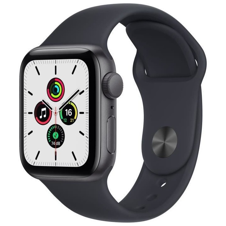 Apple Watch SE GPS 2021 - 40mm - Boitier Space Grey Aluminium - Bracel