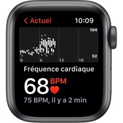 Apple Watch SE GPS 2021 - 40mm - Boitier Space Grey Aluminium - Bracelet Sport Midnight