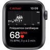 Apple Watch SE GPS 2021 - 40mm - Boitier Space Grey Aluminium - Bracelet Sport Midnight