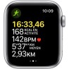 Apple Watch SE GPS 2021 - 44mm - Boitier Silver Aluminium - Bracelet Sport Abyss Blue