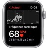 Apple Watch SE GPS 2021 - 44mm - Boitier Silver Aluminium - Bracelet Sport Abyss Blue