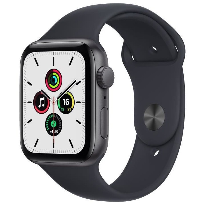 Apple Watch SE GPS 2021 - 44mm - Boitier Space Grey Aluminium - Bracel