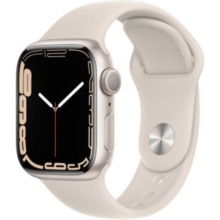 Apple Watch Series 7 GPS - 41mm - Boîtier Starlight Aluminium - Brace