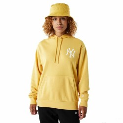 Sweat à capuche femme New Era ew York Yankees MLB League Jaune