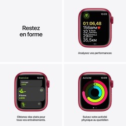 Apple Watch Series 7 GPS - 41mm - (PRODUCT)RED Boîtier Aluminium - Bracelet (PRODUCT)RED Sport Band - Regular