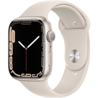 Apple Watch Series 7 GPS - 45mm - Boîtier Starlight Aluminium - Brace
