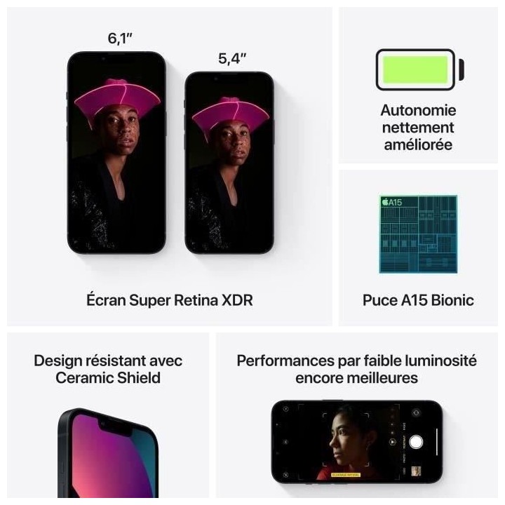 iPhone 13 256Go Midnight