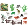 Set Animaux Sauvages Jungle 15 Pièces