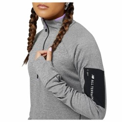 Sweat sans capuche femme New Balance Impact Run AT Gris