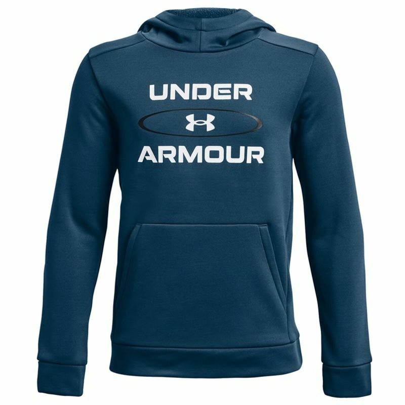 Sweat à capuche enfant Under Armour Fleece Graphic Bleu