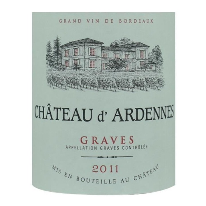 Château d'Ardennes 2011 Graves - Vin rouge de Bordeaux
