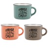 Lot de tasses Quid Frappe Deco Céramique 80 ml Multicouleur