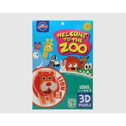 Puzzle 3D Zoo Lion 27 x 18...