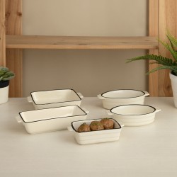 Casserole Quid Cocco Céramique Blanc (23 x 11 x 4,5 cm) (Pack 12x)