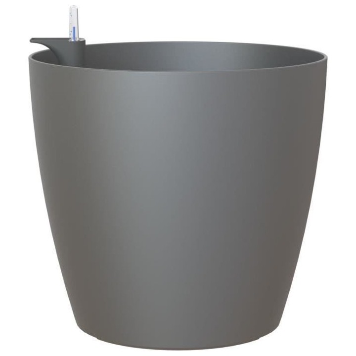 ARTEVASI - Pot san remo mate 36cm auto-arrosage anthracite 36 x 36 x h