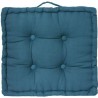 Coussin de sol Dorian - 40 x 40 cm - Bleu canard