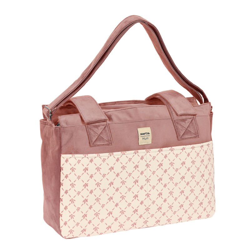 Sac à langer Safta Marsala Rose (46 x 26 x 15 cm)