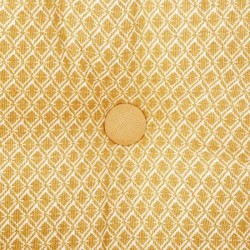 Coussin de sol en coton - 40 x 40 x 8 cm - Ocre