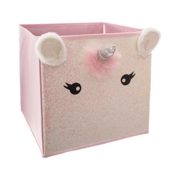 Boîte de rangement/tiroir pour meuble en tissu Licorne - Style enfant