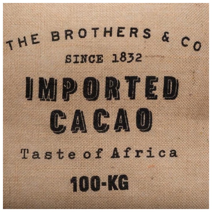 Coussin de sol en jute - 40 x 40 cm - Marron