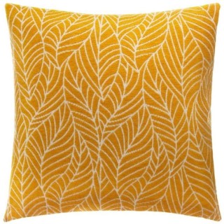 Housse de coussin Chenille feuille Polyester, coton et viscose - 40x40