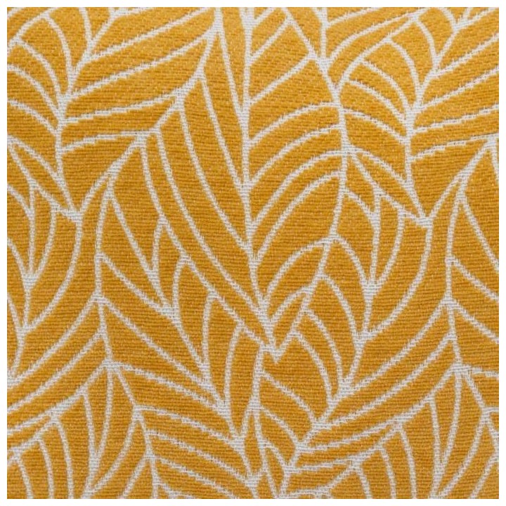 Housse de coussin Chenille feuille Polyester, coton et viscose - 40x40