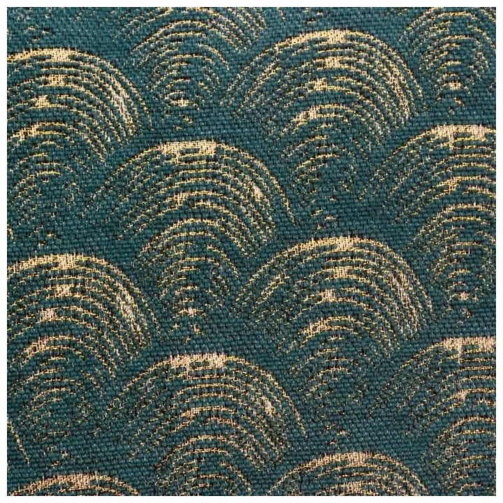 Housse de coussin chenille Art déco - 40 x 40 cm - Vert