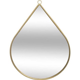 Miroir en forme de goutte - Métal - 28 x 39 cm