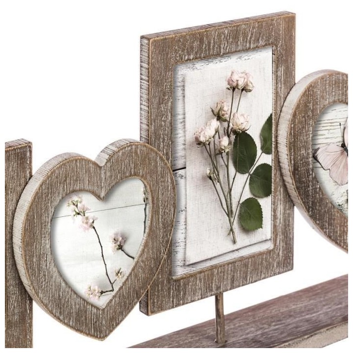 Pele-mele a poser 5 photos - H 23 cm - Marron