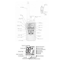 COBRA Radio VHF Marine Portable MR HH 350