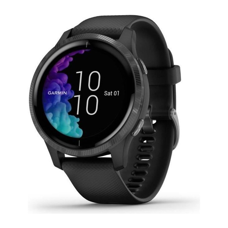 GARMIN Venu - Montre connectée GPS avec écran Amoled - Gray / Noir