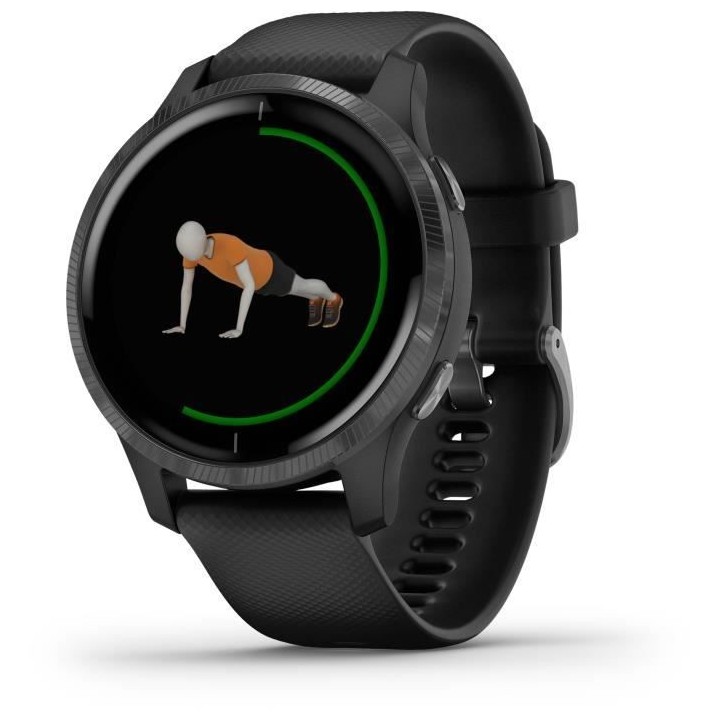 GARMIN Venu - Montre connectée GPS avec écran Amoled - Gray / Noir
