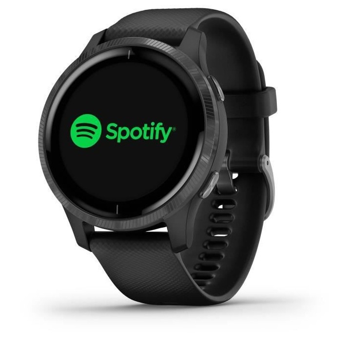 GARMIN Venu - Montre connectée GPS avec écran Amoled - Gray / Noir