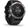 Garmin fenix 6 - Montre GPS multisports haut de gamme - Silver avec bracelet noir