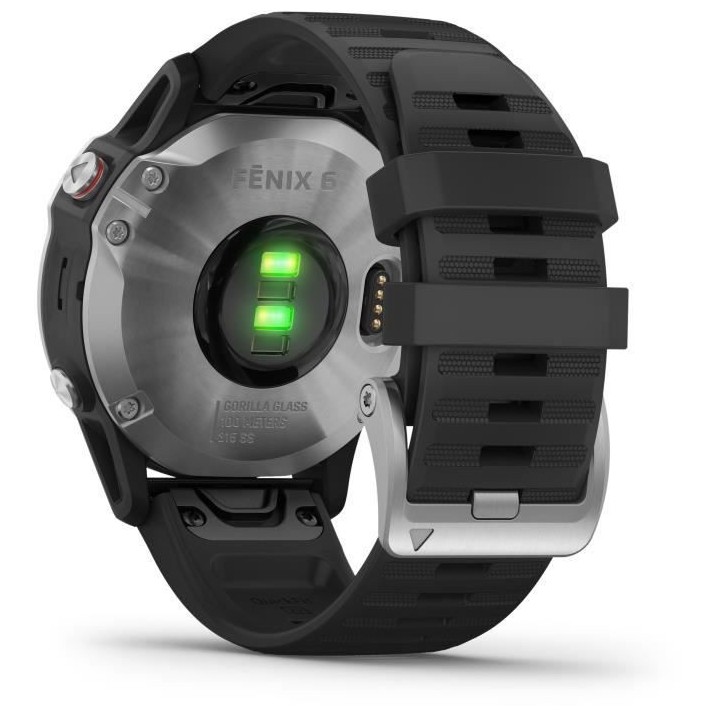 Garmin fenix 6 - Montre GPS multisports haut de gamme - Silver avec br